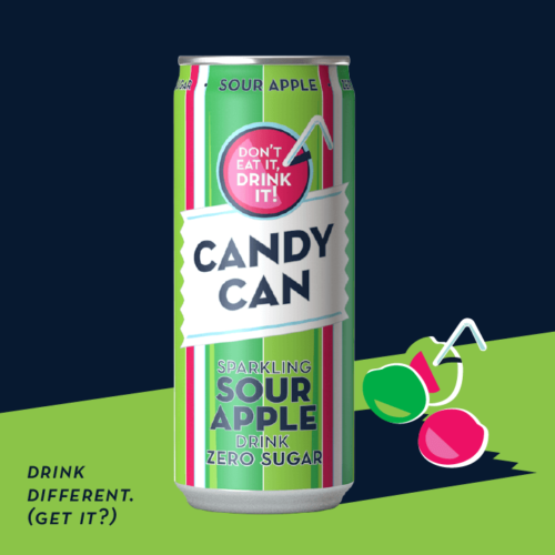 Drink Candy Can - Flavoured Sparkling Soft Drink - Bubblegum, Cotton ...