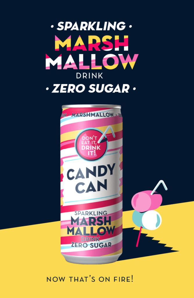 Drink Candy Can - Flavoured Sparkling Soft Drink - Bubblegum, Cotton ...